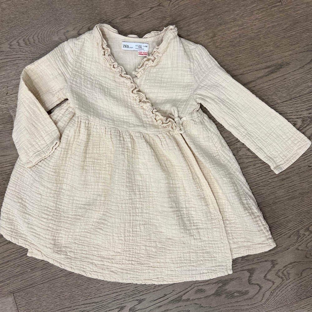Zara Gauze Wrap Dress 2-3